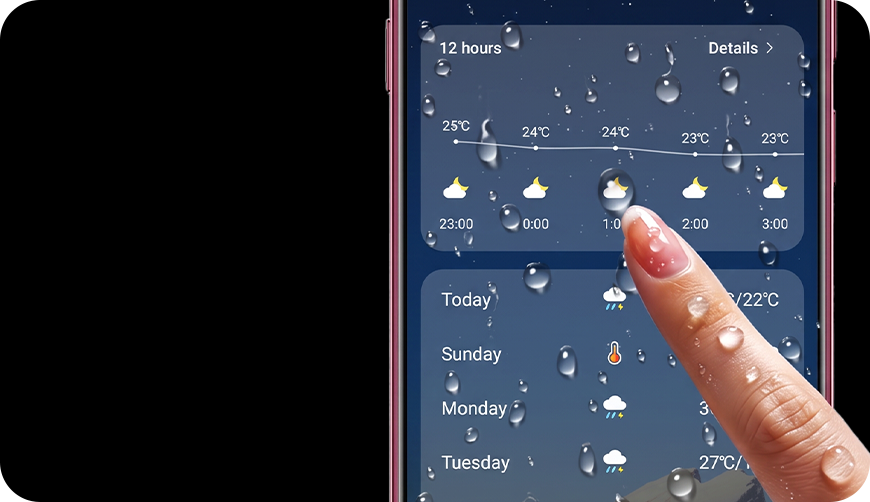 Nubia V90 Pro wet-touch feature demonstration