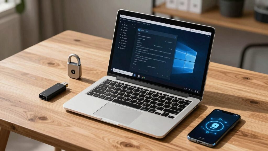 Linux encrypted hard drive security diagram