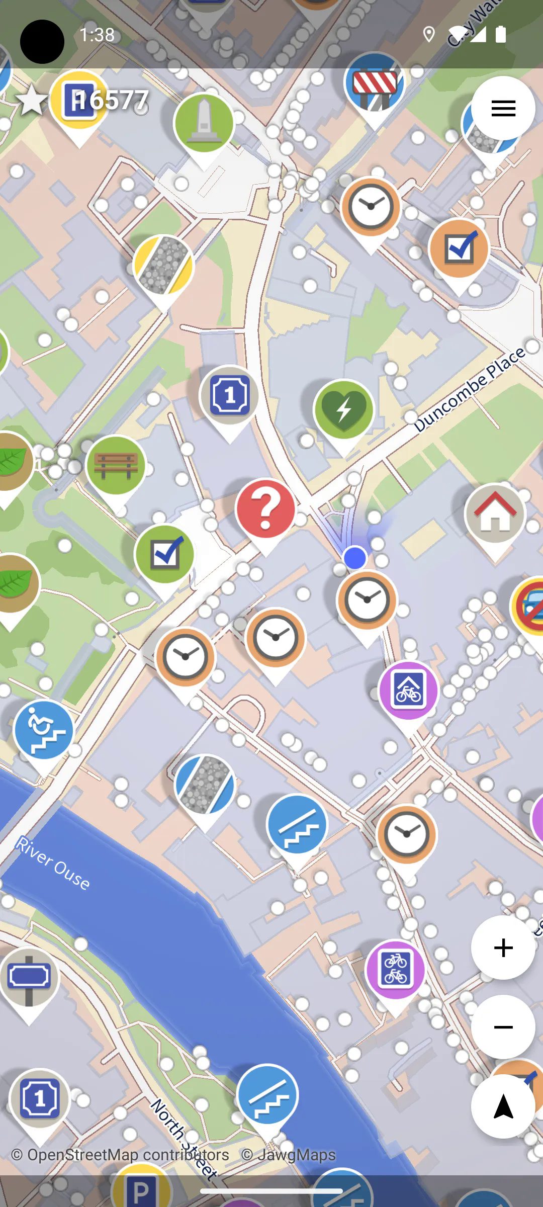 StreetComplete quest map interface
