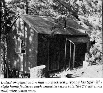 Paul Lutus's cabin in the Oregon wilderness