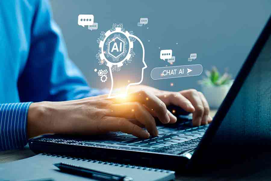 FSU study illustration: AI chatbots and human language change