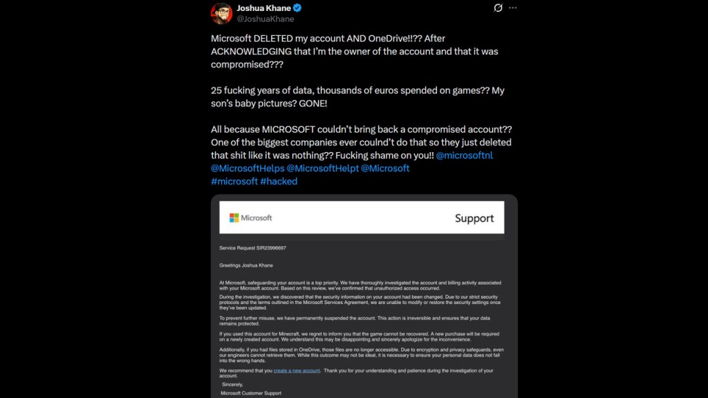 Players' reactions to the Xbox account-deletion incident