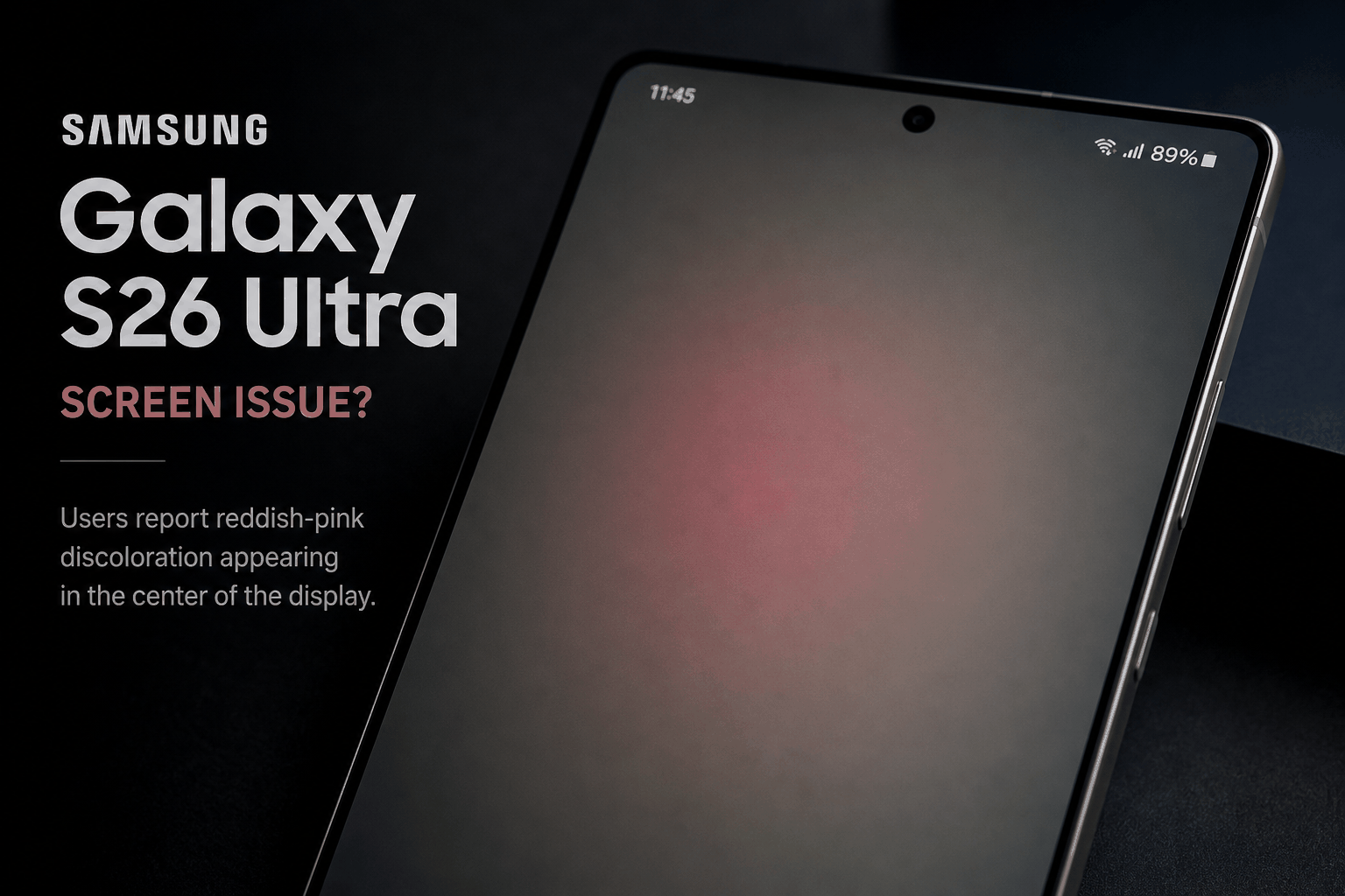 三星正在调查 Galaxy S26 Ultra 屏幕变红，但还不知道原因