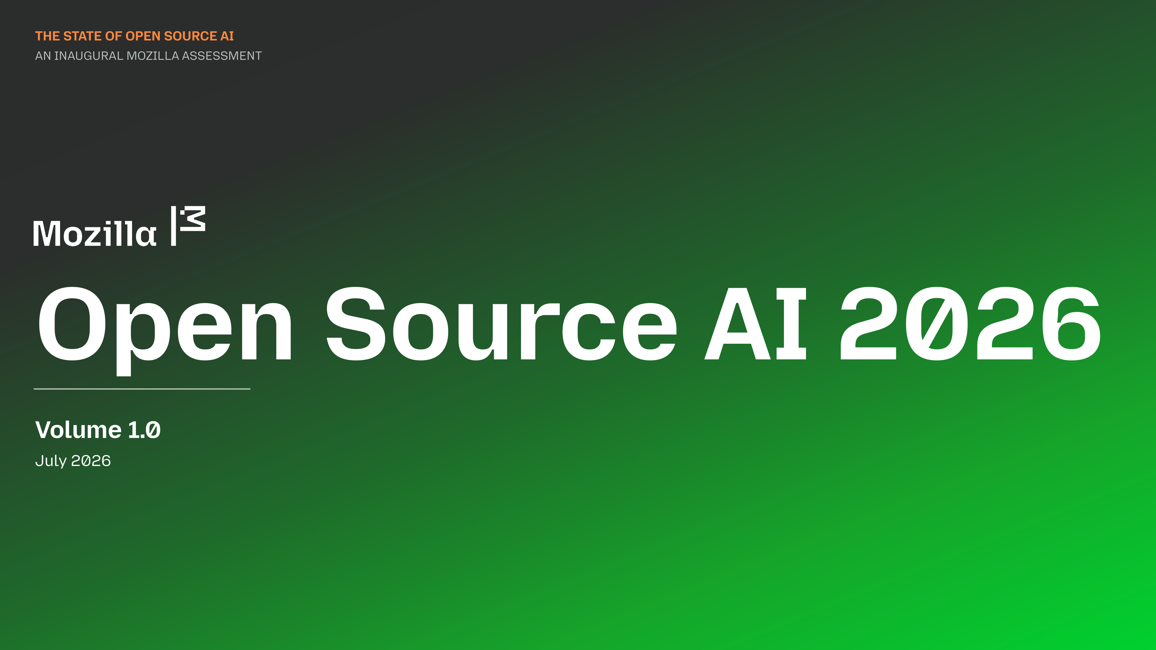 开源 AI 报告封面页