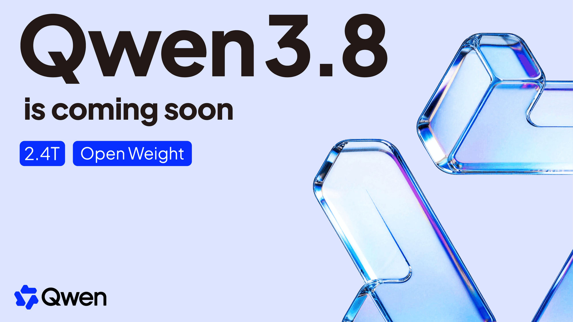 Qwen 3.8 官方发布推文