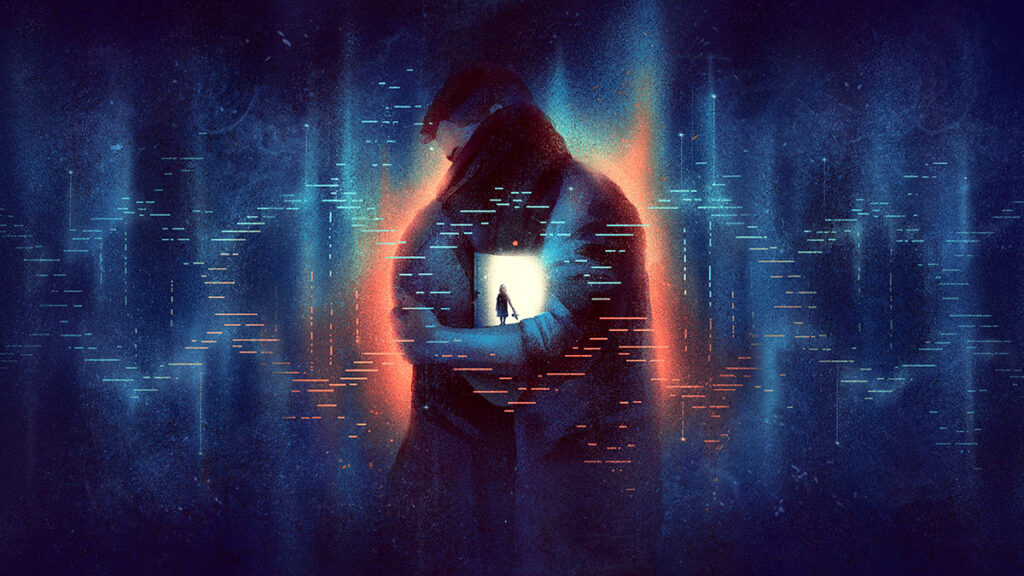 Ilustración conceptual de edición genética: la edición de bases funciona como un lápiz molecular que reescribe las letras erróneas del ADN
