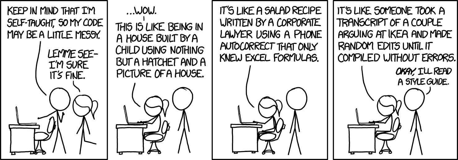 Viñeta de xkcd: Calidad del código — arreglas un bug y aparecen 127 nuevos