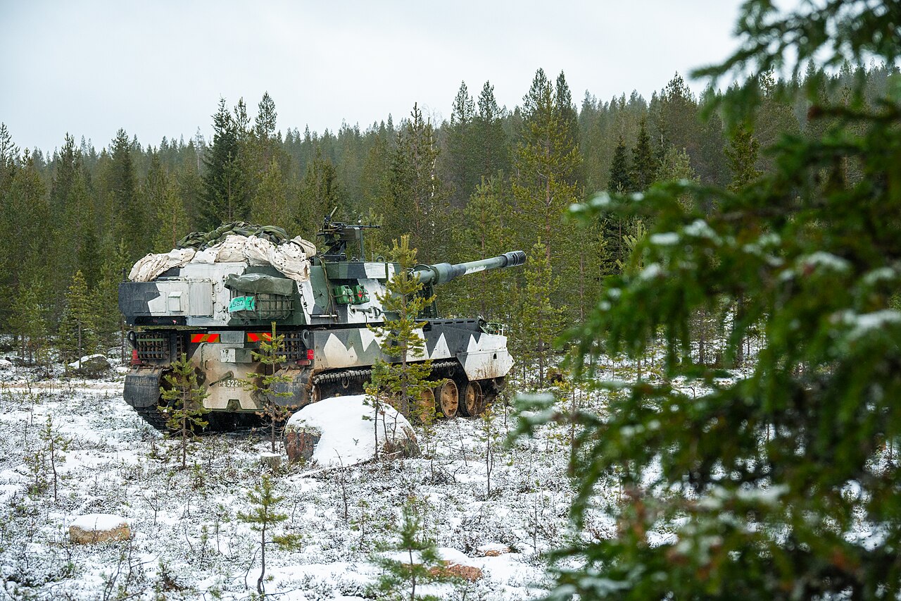 Obús autopropulsado K9 Thunder fabricado por Hanwha Group