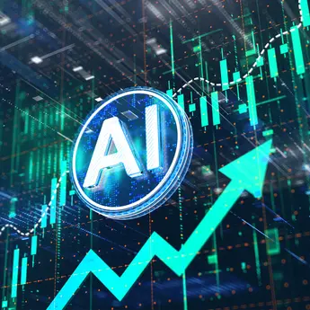 AI符号与金融图表