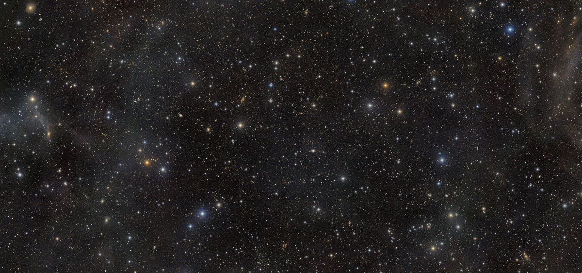 Deep-field view of the COSMOS field taken by Rubin Observatory