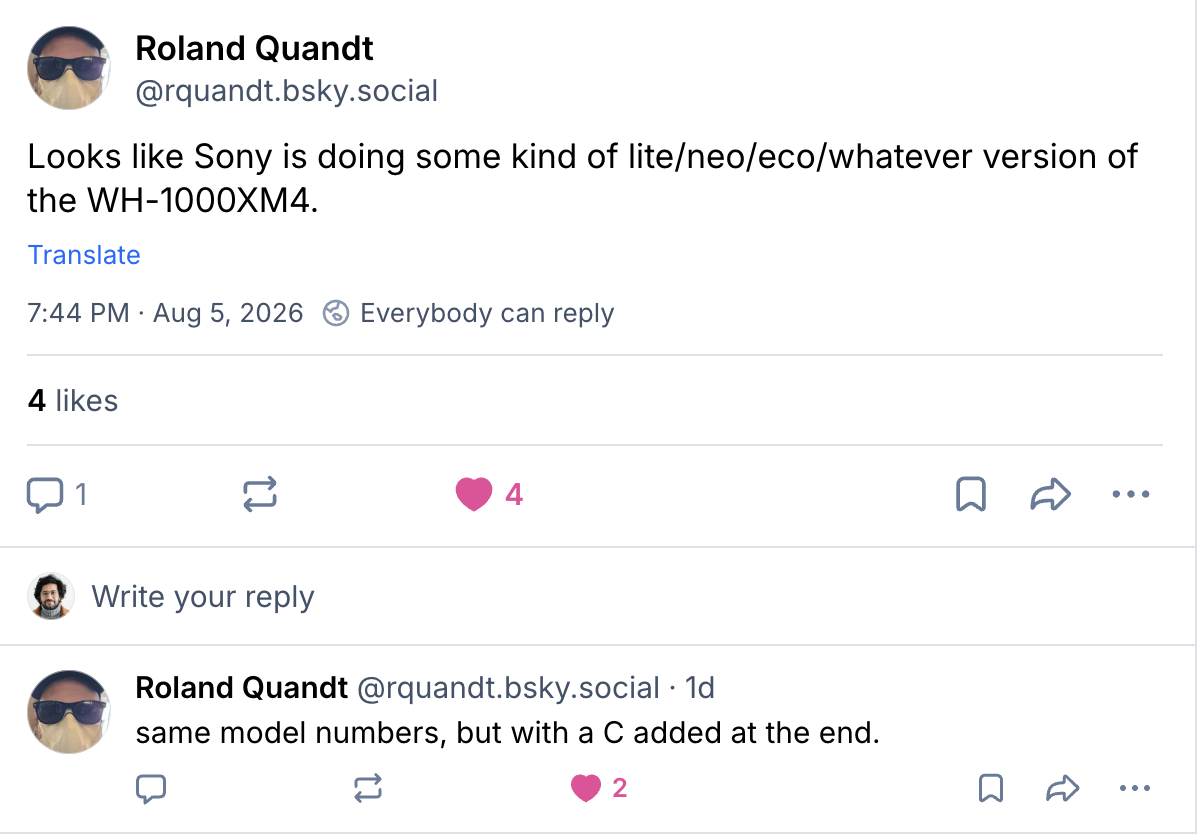 Roland Quandt 在社交平台上披露的索尼新机型信息