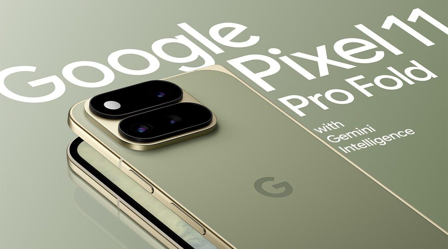 Pixel 11 Pro Fold 渲染图