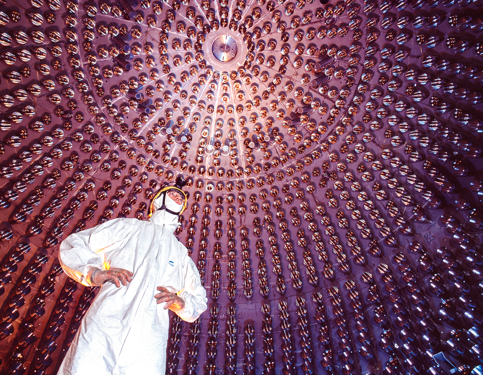 Inside the Borexino detector in Italy