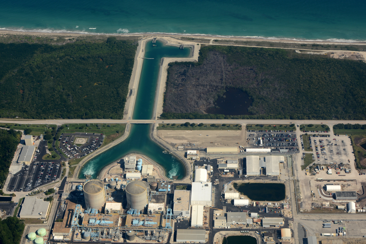 St. Lucie 核电站鸟瞰图