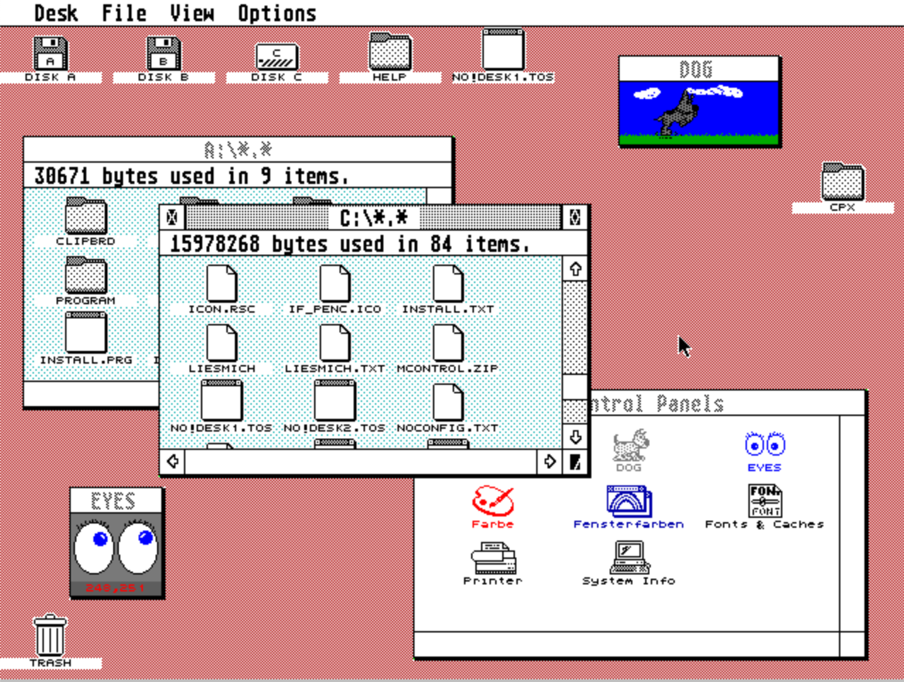 EmuTOS 1.0 桌面