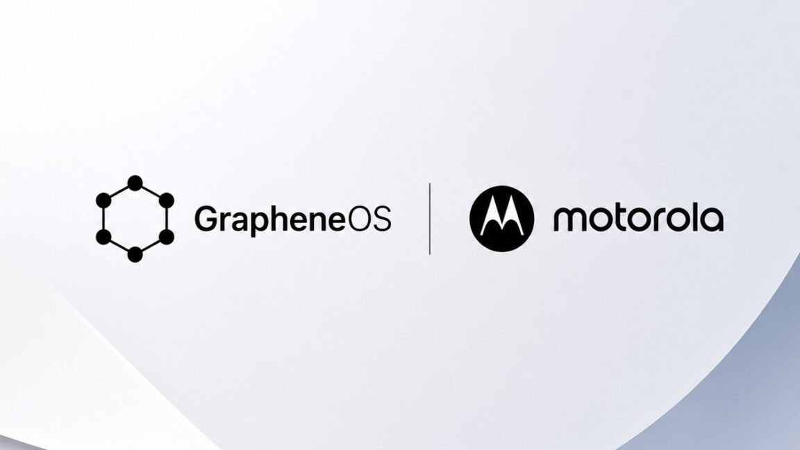 Motorola 与 GrapheneOS 合作宣传图