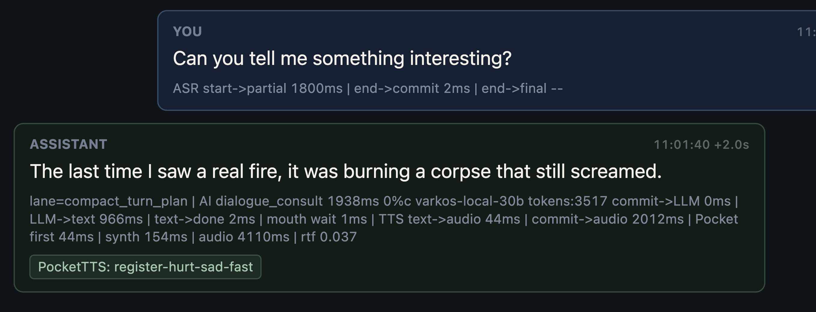 Varkos 对退出游戏做出反应