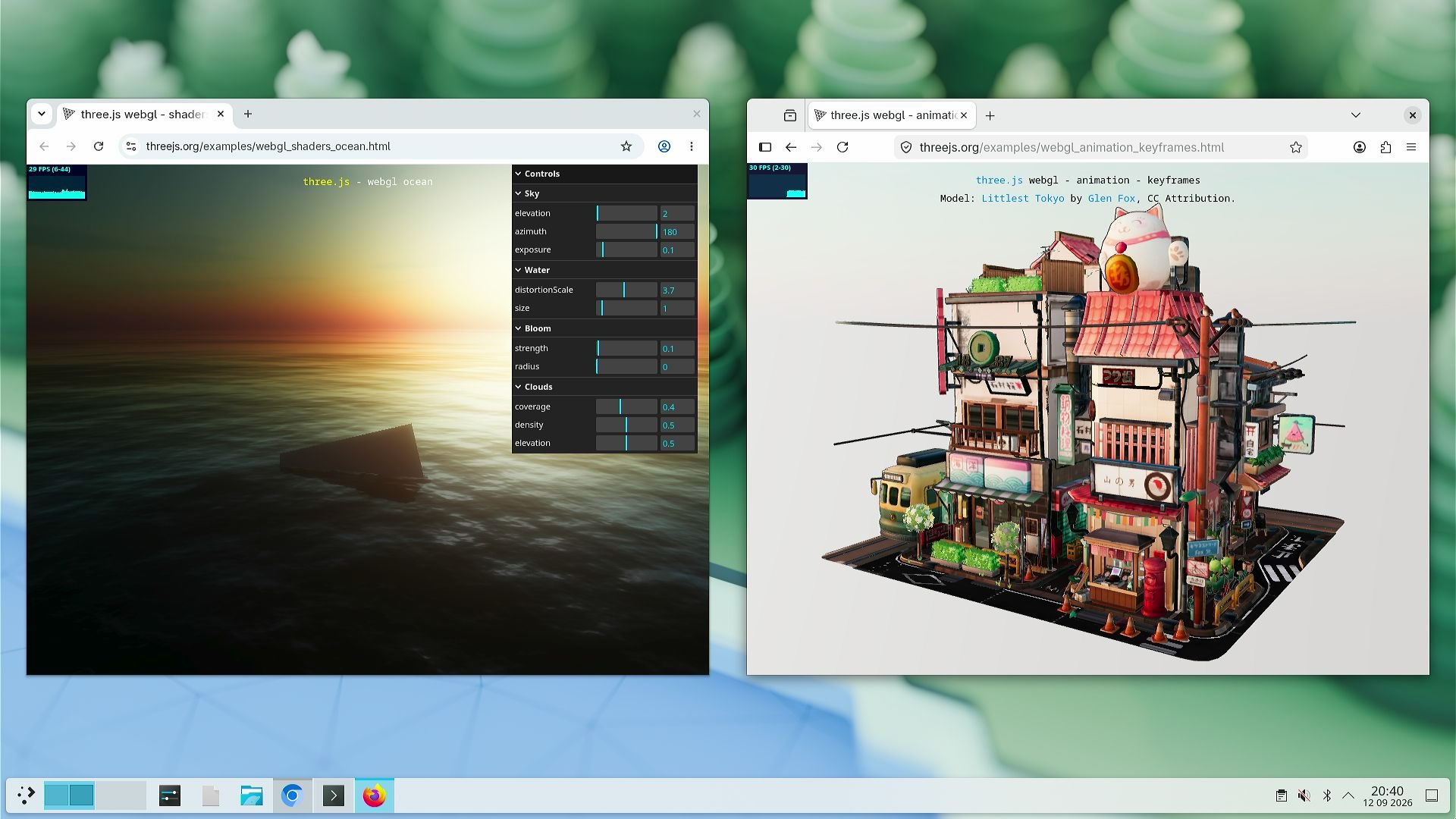 WebGL running on Chrome and Firefox with this driver