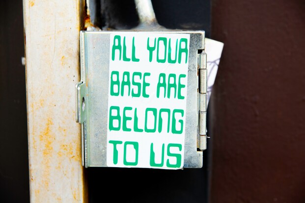 Ein Retro-Sticker-Arrangement