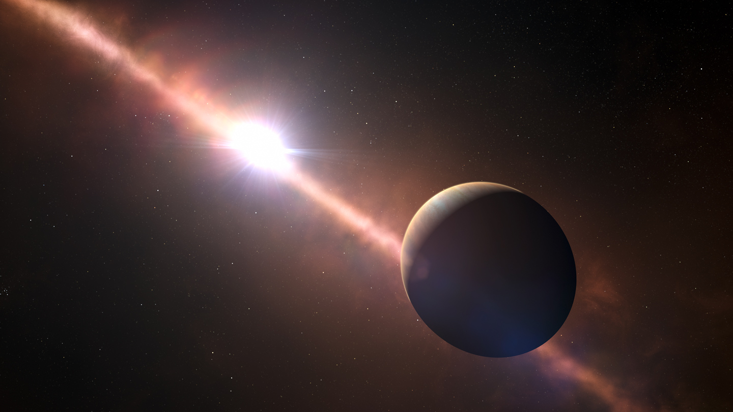 Artist's illustration of Beta Pictoris b
