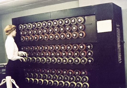 Figure: Turing Bombe replica at Bletchley Park