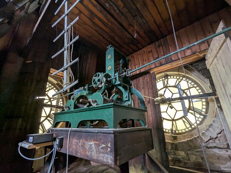 Uhrwerk im Turm