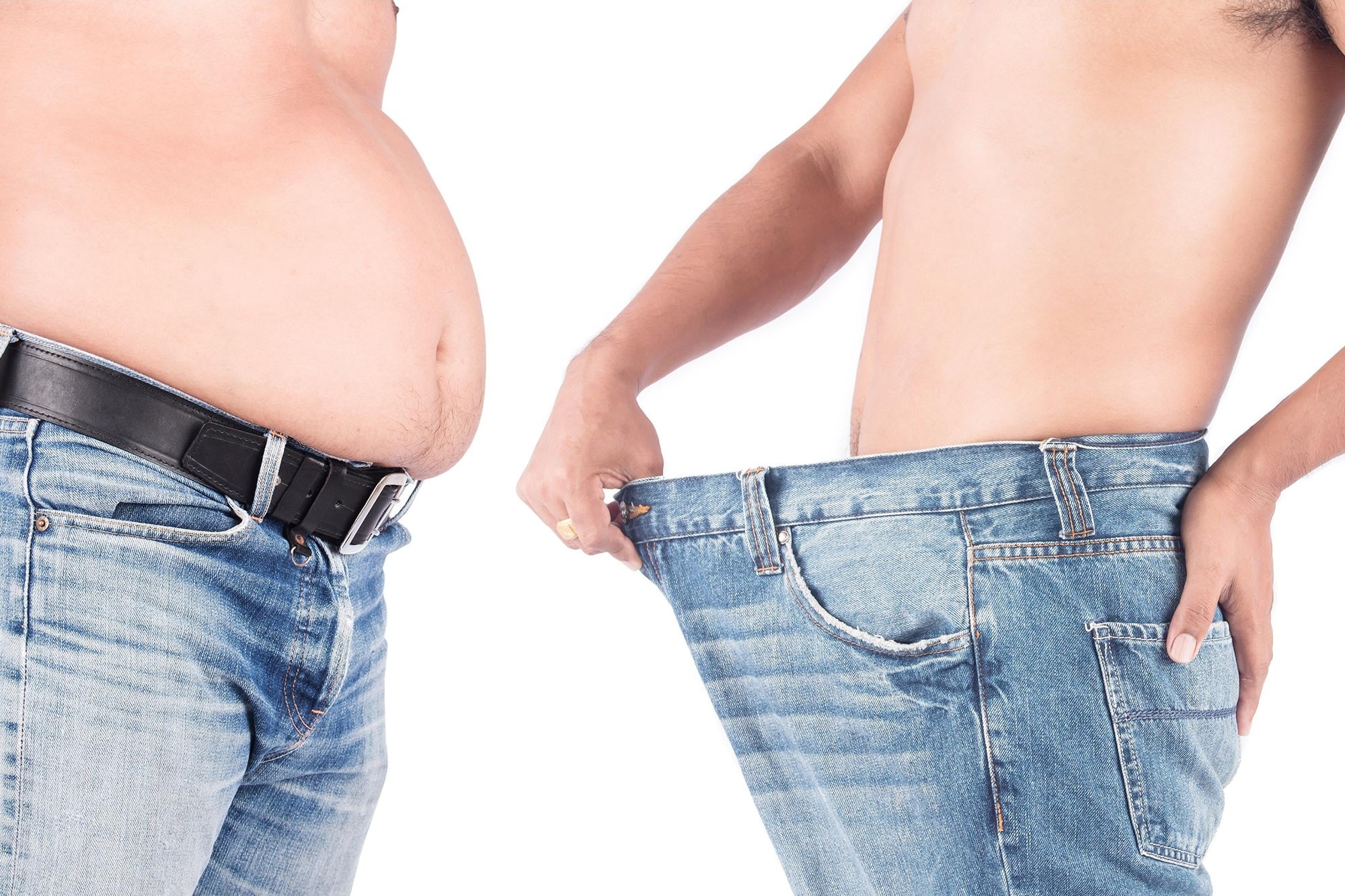 Concept illustration of fat reduction