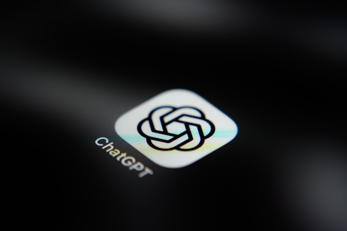 ChatGPT app icon displayed on a smartphone screen
