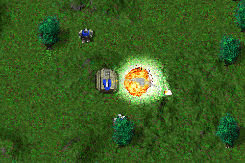 Explosion Rendered in Classic Mode
