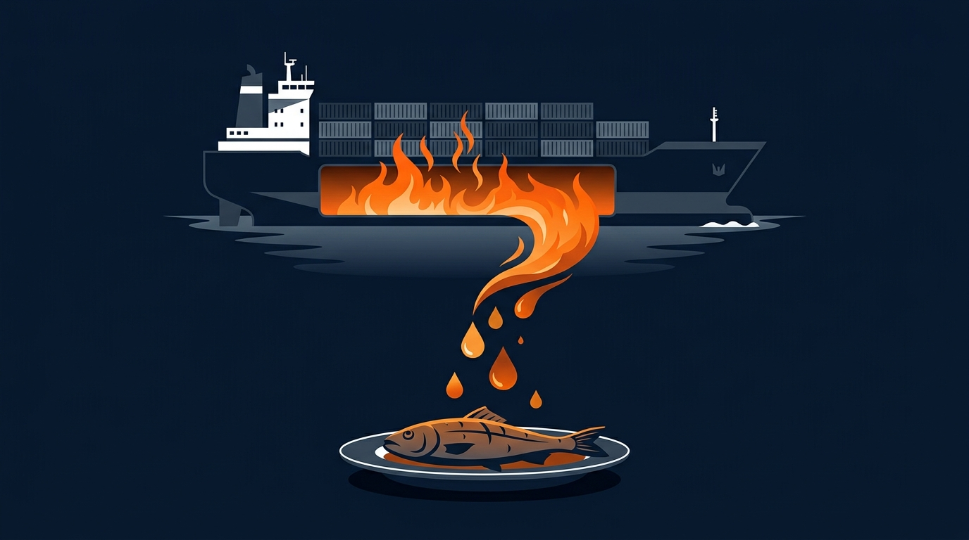 The Fire Retardant That Never Left: How a 1970s Maritime Rule Still Feeds Farmed Seafood