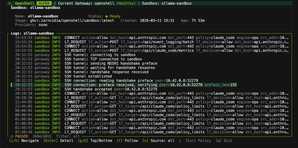 OpenShell command line interface
