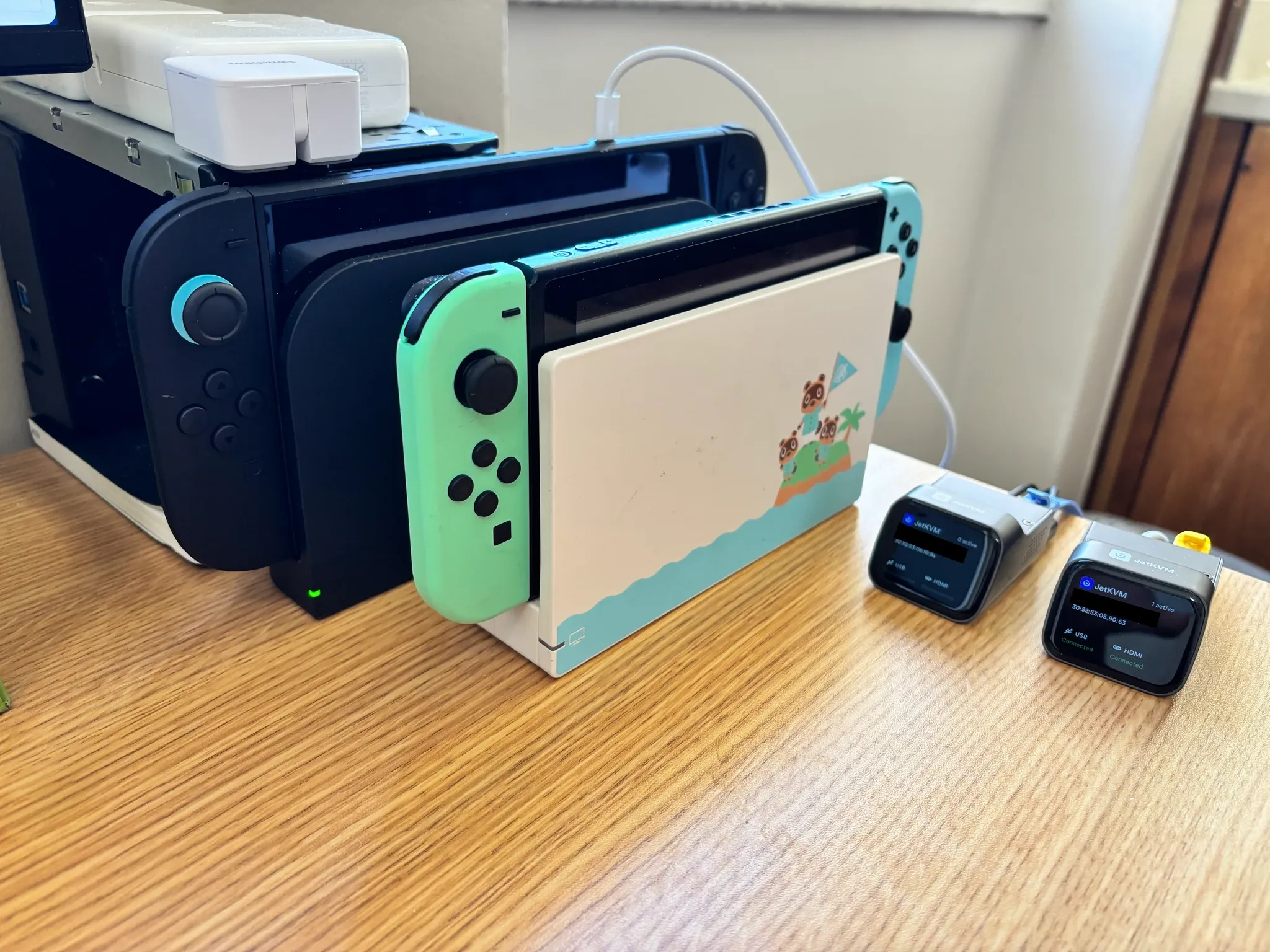 Reverse engineering testbed: Switch 1 and Switch 2 side by side