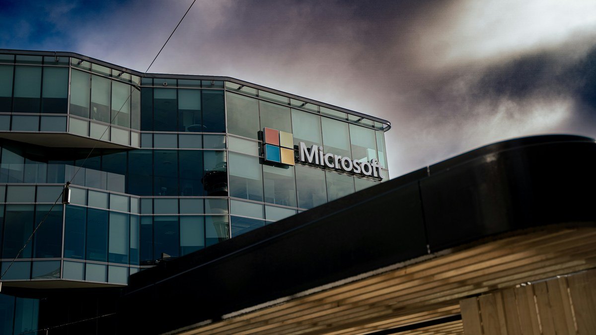 Microsoft office building glass facade