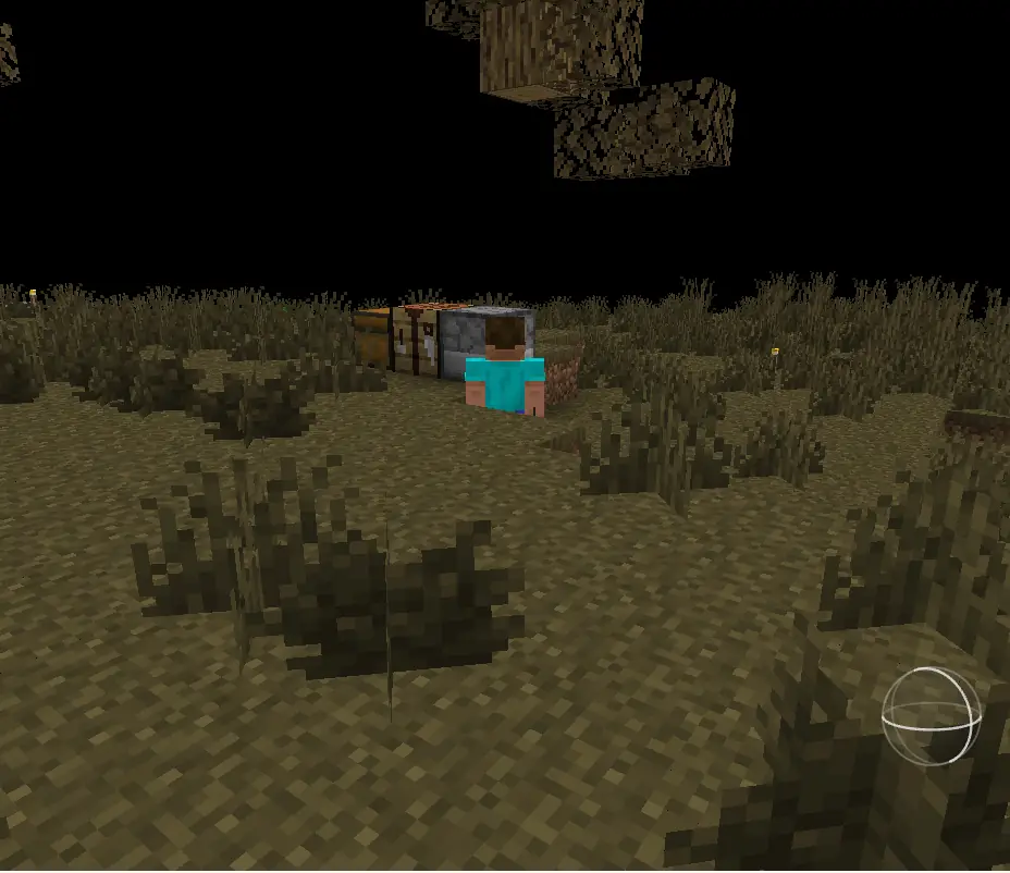 3D playback of the first Minecraft night following agent Vera