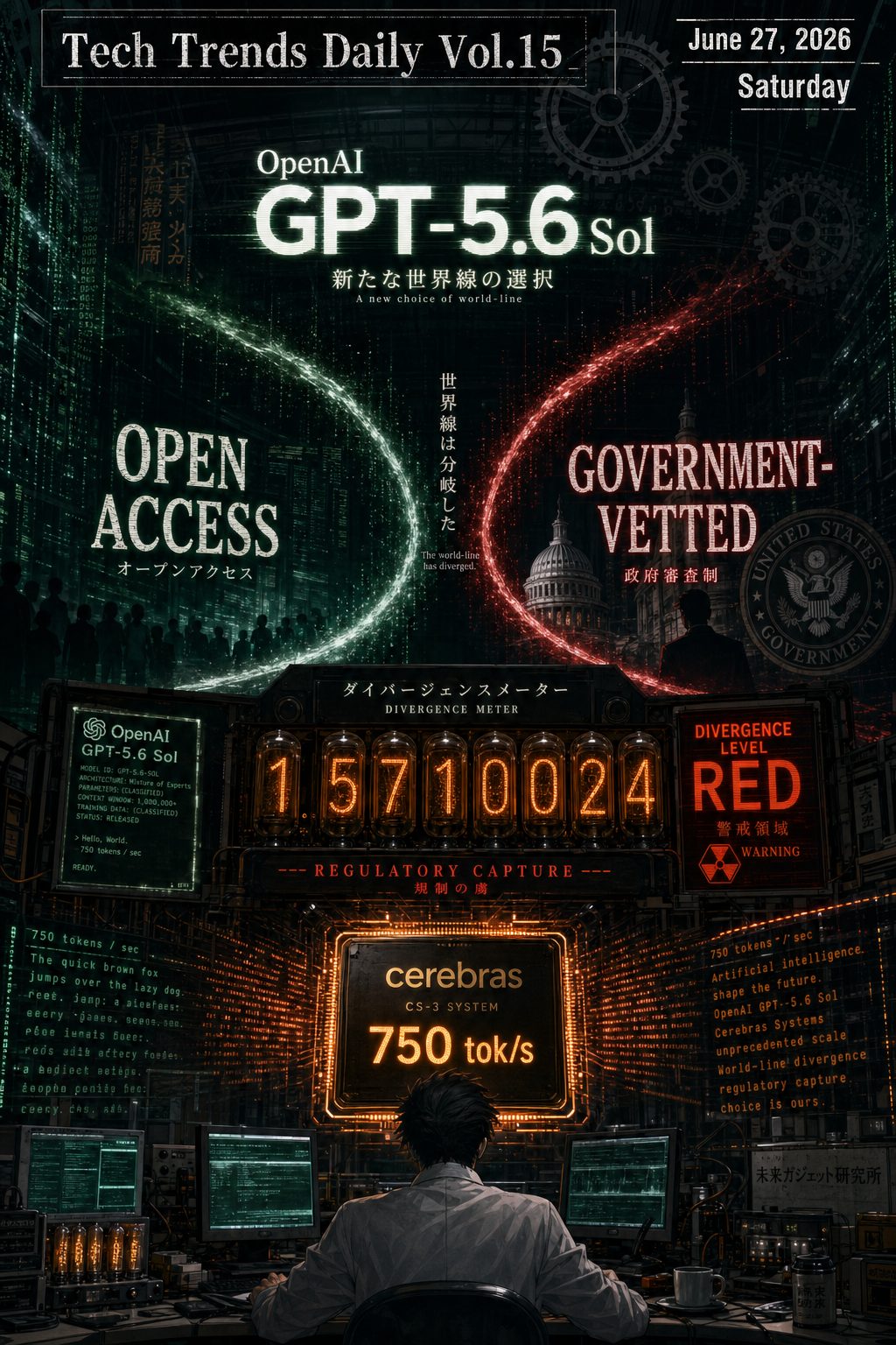 Tech Trends Daily Vol.15 — GPT-5.6 Dual Bombshell, US Government 'Approval-Based' AI Regulation, Academic Publishing's Parasitic Model Under Fire
