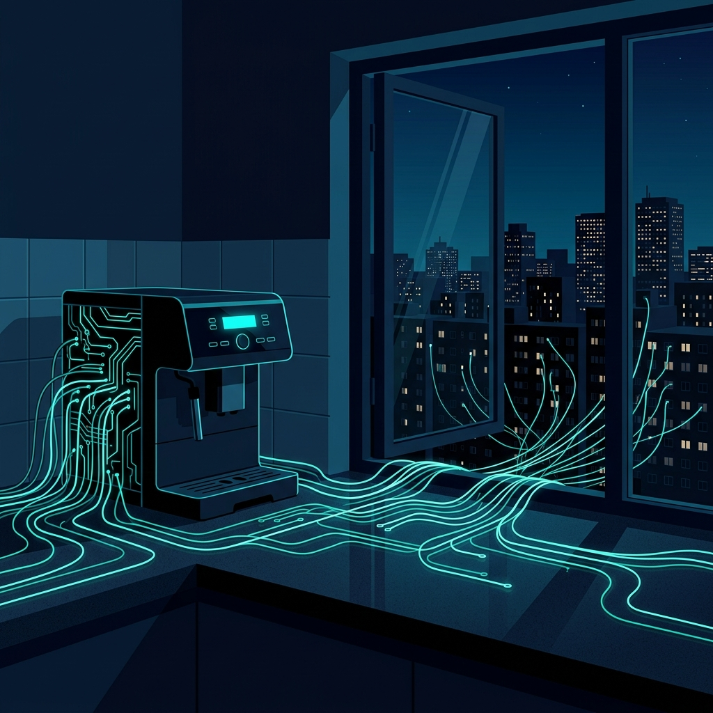 Coffee Machine Logs 1TB of LAN Metadata in 10 Days; 16.9MB Speech-to-Text Model Runs Locally on User Hardware